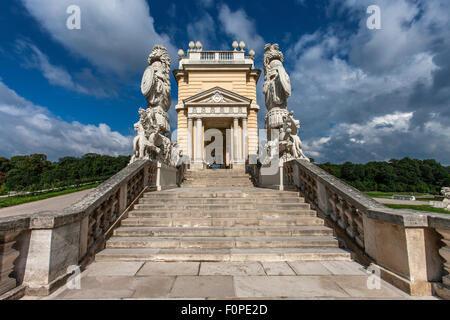 Gloriette building in the palace gardens Schloss Schoenbrunn palace, UNESCO World Heritage Site, Vienna, Austria, Europe Stock Photo