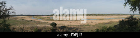 Panoramic view from Letaba Rest Camp, Krueger National Park, South Africa Stock Photo