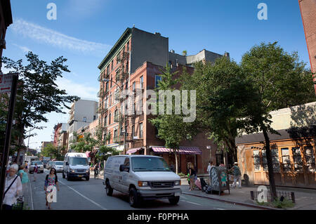 USA, New York State, New York City, Manhattan, Greenwich village, Bleeker Street. Stock Photo