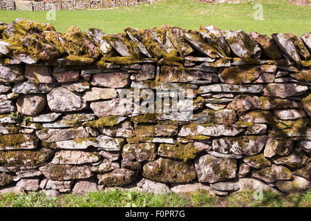 Dry stone wall, Grasmere, Lake District, Cumbria, England Stock Photo