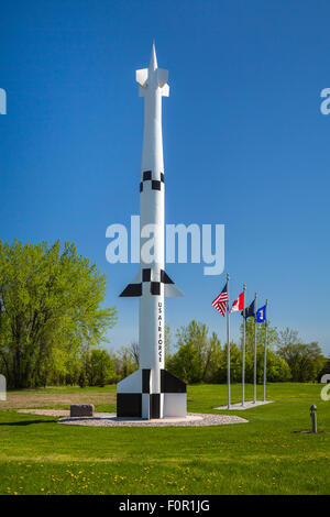 A display of the Spartan Interceptor Missile ABM at a small park near ...