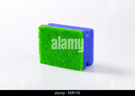 kitchen sponge with scouring pad Stock Photo