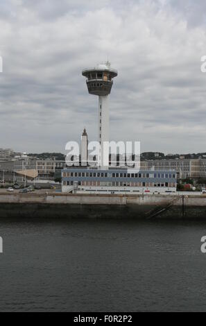 Le Havre harbour tower France July 2015 Stock Photo - Alamy