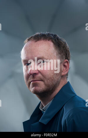 Artist Nathan Coley appearing at the Edinburgh International Book Festival Stock Photo