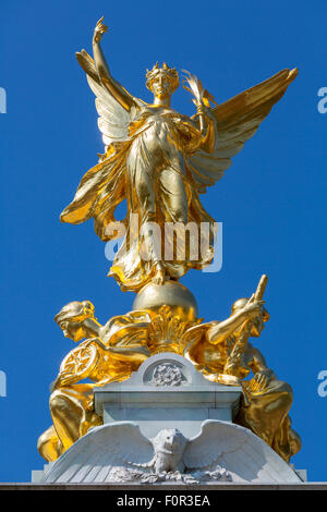 Victoria Memorial sculpture in London Stock Photo