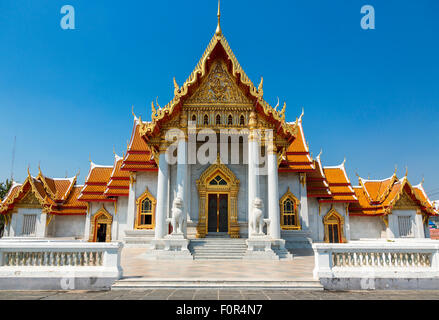 Thailand, Bangkok, Wat Benchamabophit (marble temple) Stock Photo