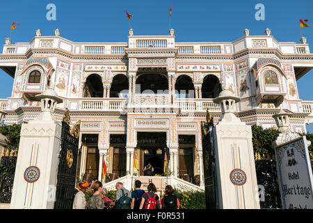 Hotel Heritage, Mandawa, Shekhawati region, Rajasthan, India Stock Photo