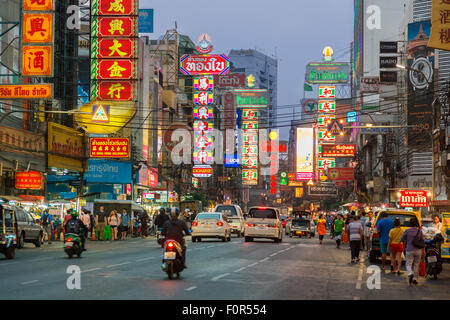 Thailand, Bangkok, Chinatown, Yaowarat Road Stock Photo