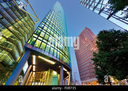 Germany, Berlin: Contemporary architecture at Potsdam Square Stock Photo