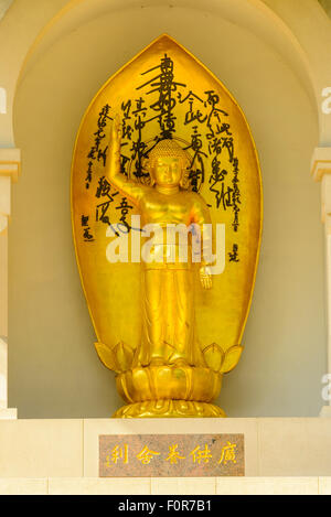 Detail of the London Peace Pagoda in Battersea Park Stock Photo
