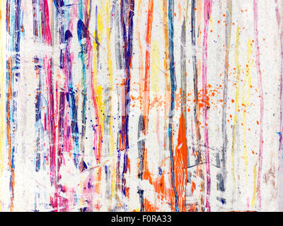 Splaterred paint on white background Stock Photo