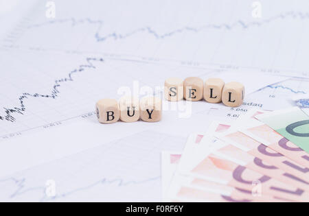 Image shows an Concept about security trading Stock Photo