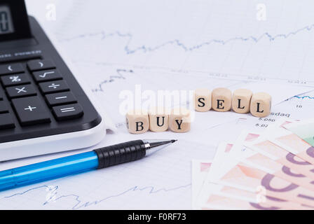 Image shows an Concept about security trading Stock Photo