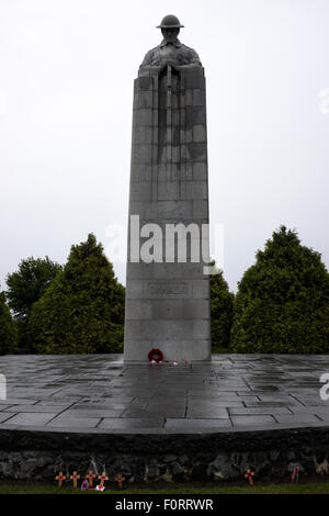 The Saint Julien Memorial ('Brooding Soldier'), Flanders, Belgium Stock Photo