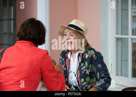 Angela Huth at the Oldie Literary Lunch 18/08/15 Stock Photo