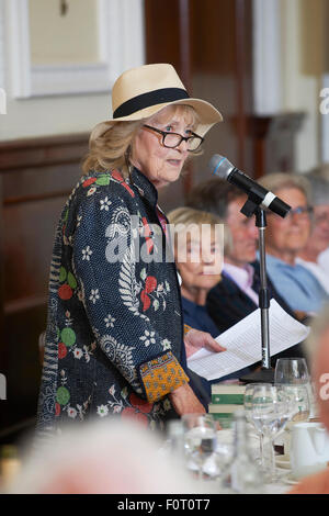 Angela Huth at the Oldie Literary Lunch 18/08/15 Stock Photo