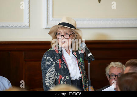 Angela Huth at the Oldie Literary Lunch 18/08/15 Stock Photo