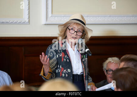 Angela Huth at the Oldie Literary Lunch 18/08/15 Stock Photo