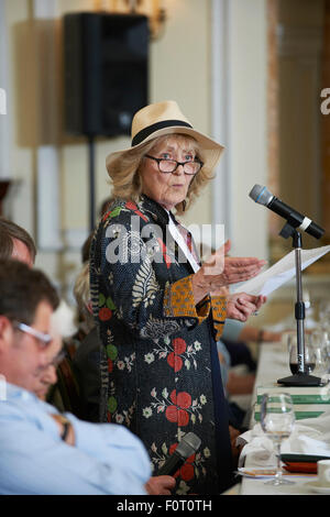 Angela Huth at the Oldie Literary Lunch 18/08/15 Stock Photo