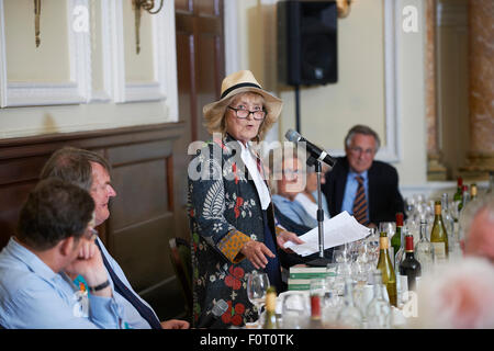 Angela Huth at the Oldie Literary Lunch 18/08/15 Stock Photo