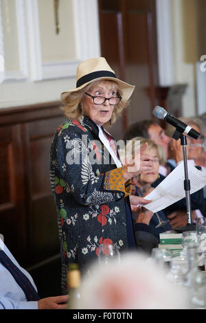 Angela Huth at the Oldie Literary Lunch 18/08/15 Stock Photo