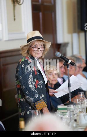 Angela Huth at the Oldie Literary Lunch 18/08/15 Stock Photo