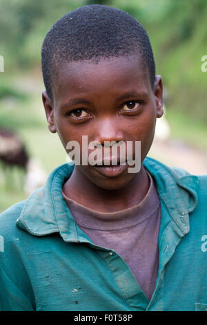 Portrait of a Rwandan boy Stock Photo - Alamy
