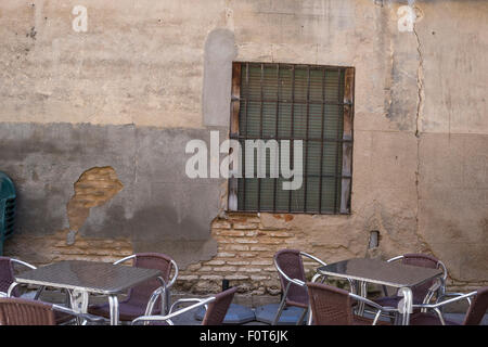 old wooden window Castilian style in Toledo Spain Stock Photo