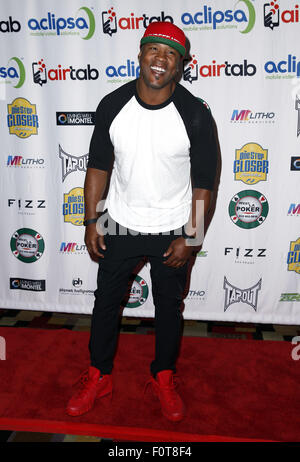 The One Step Close Foundation's 'Raising the Stakes for Cerebral Palsy' celebrity poker tournament at Planet Hollywood Las Vegas Resort & Casino  Featuring: Lawyer Milloy Where: Las Vegas, Nevada, United States When: 19 Jun 2015 Stock Photo