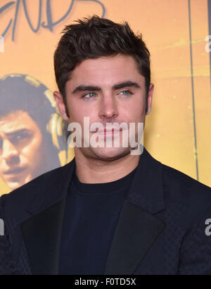 Hollywood, California, USA. 20th Aug, 2015. Zac Efron arrives for the premiere of the film 'We Are Your Friends' at the Chinese theater. Credit:  Lisa O'Connor/ZUMA Wire/Alamy Live News Stock Photo