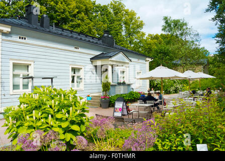 Cafe restaurant, Botanical gardens, Kasvitieteellinen puutarha, Kaisaniemen puisto, Kaisaniemi park, Helsinki, Finland Stock Photo