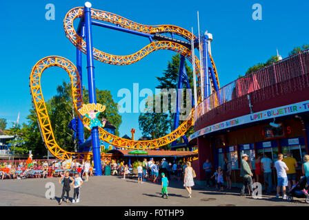 Ticket booths, Linnanmäki, amusement park, Alppila, Helsinki, Finland, Europe Stock Photo