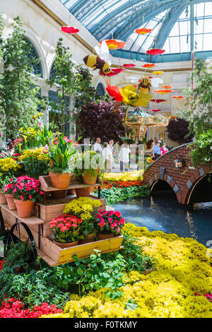 Bellagio Conservatory and Botanical Gardens, Las Vegas Stock Photo