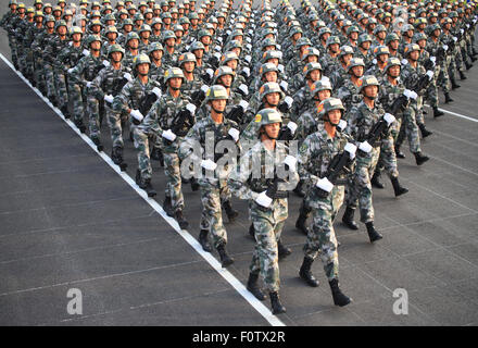 World War II. Chinese soldiers marching on the Burma Road toward the ...