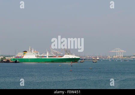 MV Eddystone, alongside at Marchwood Military Port on Southampton Water Stock Photo