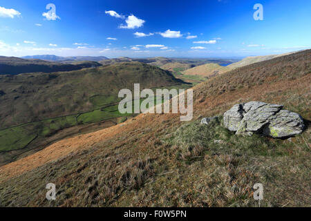 Summer, Bannerdale valley, Lake District National Park, Cumbria County, England, UK. Stock Photo