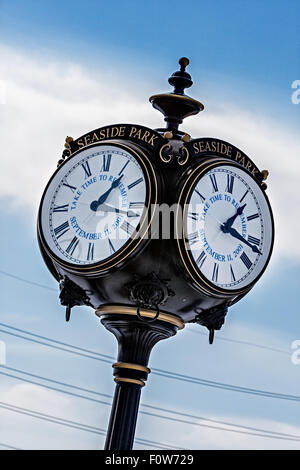 Seaside Park September 11 Memorial Clock in Seaside Park, New Jersey Stock Photo