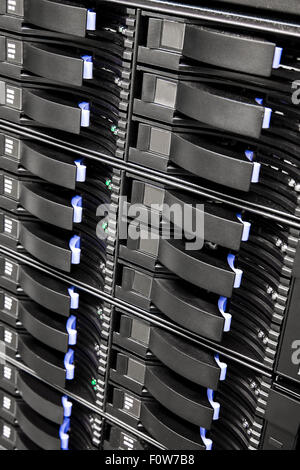 Large SAN storage in data center Stock Photo