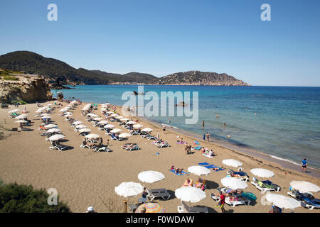 Playa Es Figueral beach, Ibiza Stock Photo