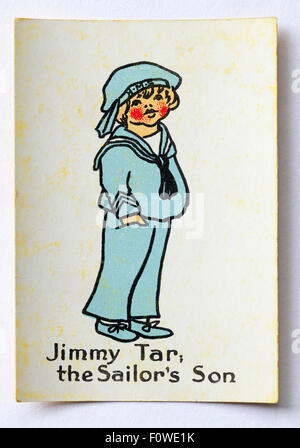 Jimmy Tar Playing Card from a vintage pack of Happy Families Stock Photo