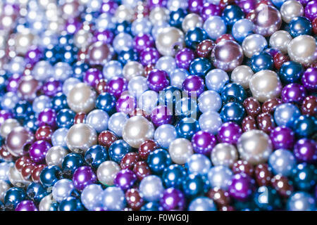 Pile purple balls of bead suitable for background and texture Stock Photo