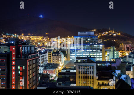 Cape Town South Africa,City Centre,center,skyline,buildings,night evening,downtown,SAfri150311081 Stock Photo