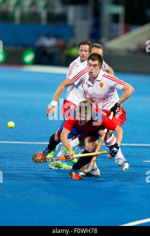 Lee Valley, London, UK. 21st Aug, 2015. Unibet EuroHockey Championships Day 1. England v Russia. Credit:  Simon Balson/Alamy Live News Stock Photo