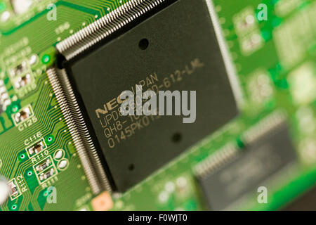 NEC USB controller on printer circuit board Stock Photo