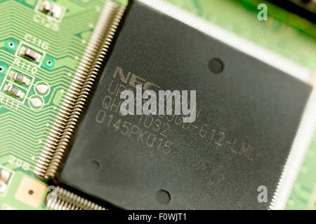 NEC USB controller on printer circuit board Stock Photo