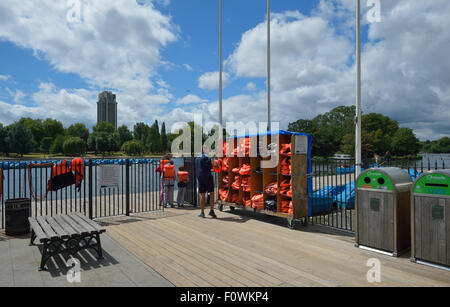 Serpentine Lake in Hyde Park, London UK Stock Photo