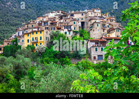 Impressive old village,panoramic view,Italy. Stock Photo