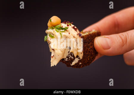 Hummus and Falafel Stock Photo