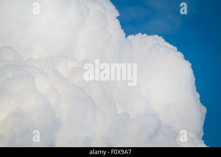 cumulonimbus clouds against a beautiful blue sky Stock Photo