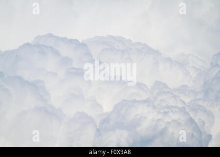 Cumulonimbus clouds brewing a thunderstorm Stock Photo